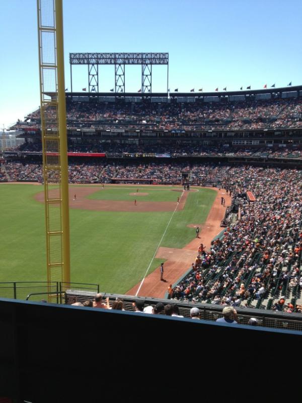 View from the Audi Suite at AT&T Park. Home of the San Francisco Giants.