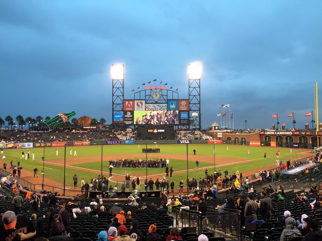View from the Salesforce Champions Suite at AT&T Park. Home of the San Francisco Giants.