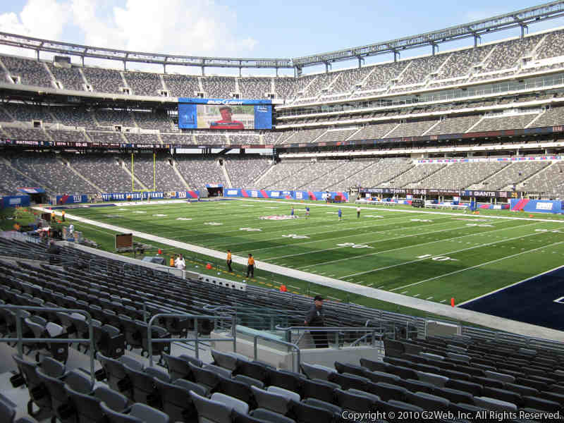 Seat view from section 133 at Metlife Stadium, home of the New York Giants