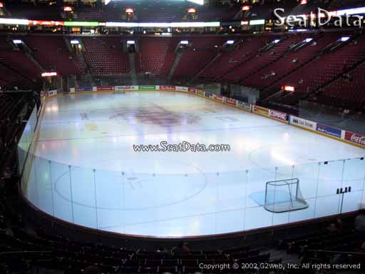 Seat view from section 108 at the Bell Centre, home of the Montreal Canadiens